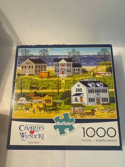 CHARLES Wysocki Buffalo 1000 puzzle piece gulls nest