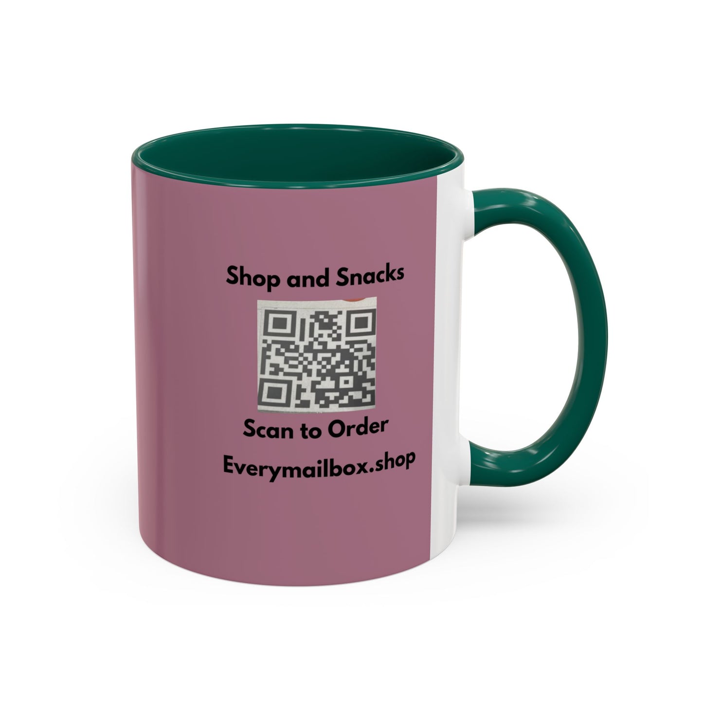 Shop & Snacks QR Code Coffee Mug | Custom Color 11oz & 15oz | Northeast Philly