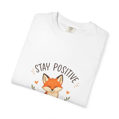 Fox Graphic T-Shirt — "Good Things Take Time" Stay Positive Inspirational Tee