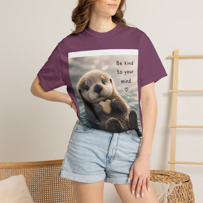 Otter 'Be Kind to Your Mind' Comfort T-Shirt – Mental Health Graphic Tee
