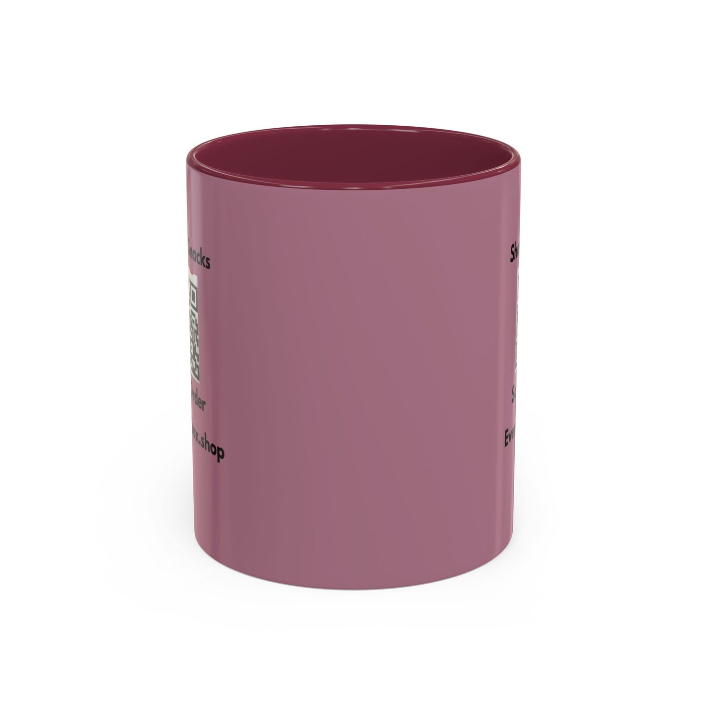Shop & Snacks QR Code Coffee Mug | Custom Color 11oz & 15oz | Northeast Philly