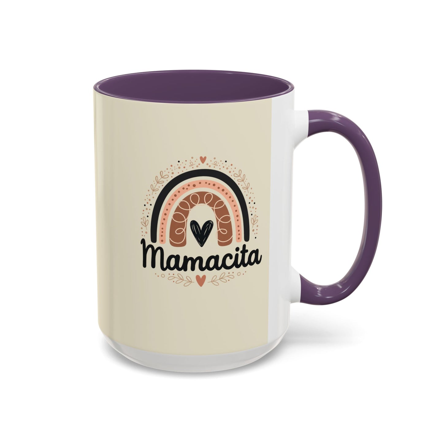 Mamacita Coffee Mug | Pink Rainbow Heart Accent Mug