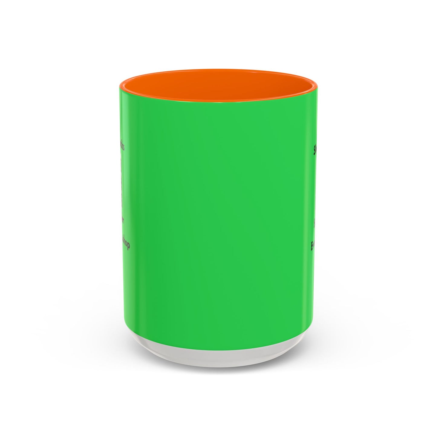 Accent Coffee Mug — 'Shop and Snacks' QR Code Promotional Coffee Mug (11/15 oz)