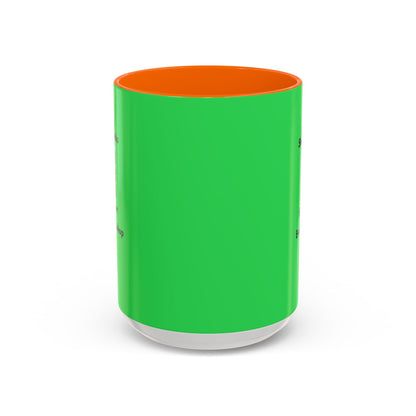 Accent Coffee Mug — 'Shop and Snacks' QR Code Promotional Coffee Mug (11/15 oz)