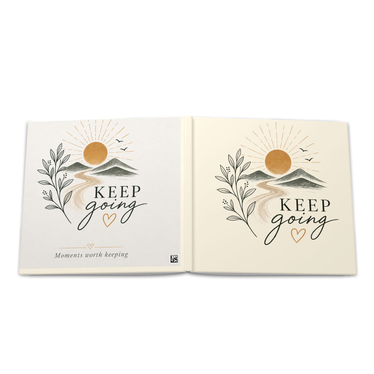 Hardcover Photo Book — "Keep Going" Inspirational Memory Album