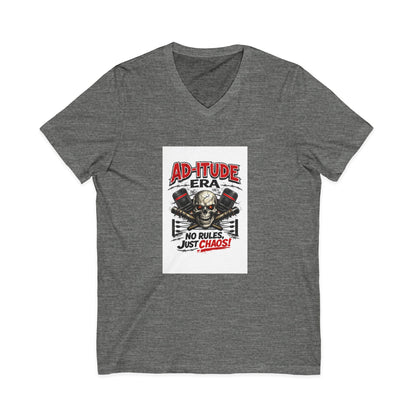 Ad‑itude Era Wrestling Tee – No Rules Just Chaos V‑Neck