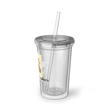Suave Acrylic Cup – Coffee Design with Scan-to-Explore Link