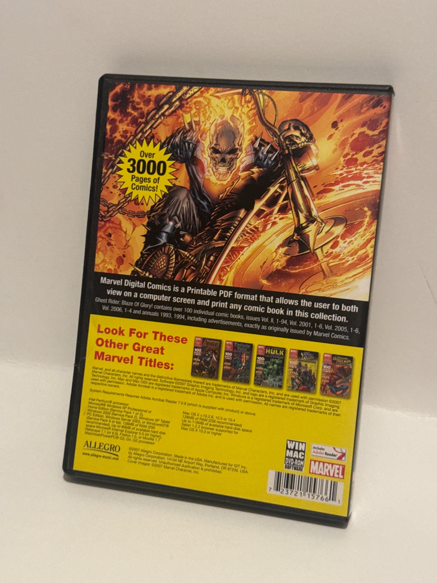 Ghost Rider: Blaze of Glory! Marvel Digital Comics Collector's Edition DVD-ROM