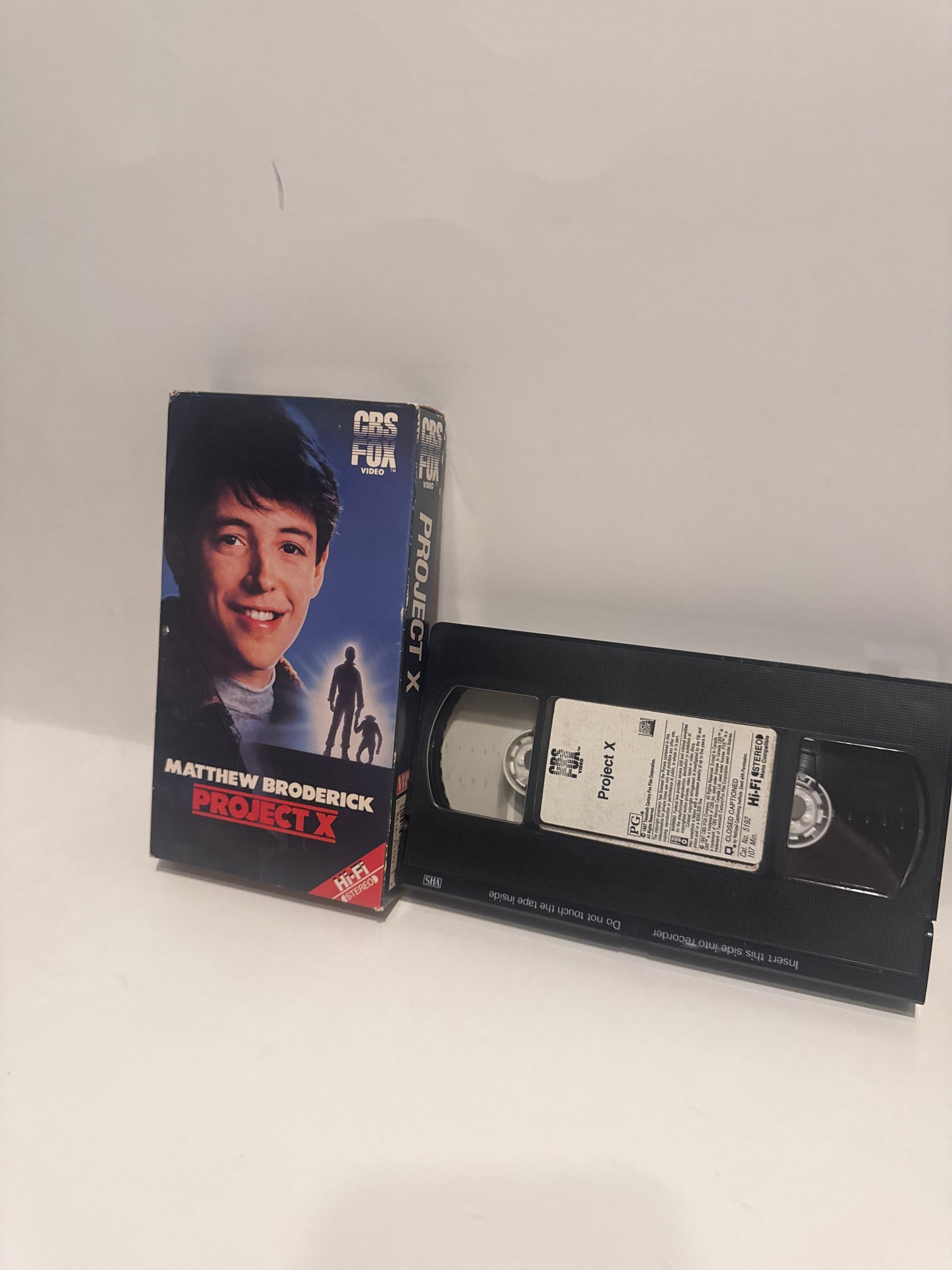 Project X" VHS – Matthew Broderick Sci-Fi Classic