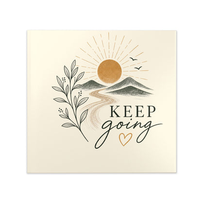 Hardcover Photo Book — "Keep Going" Inspirational Memory Album