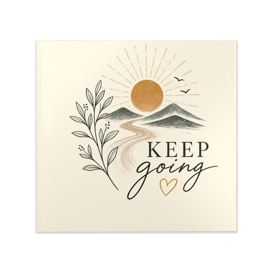Hardcover Photo Book — "Keep Going" Inspirational Memory Album