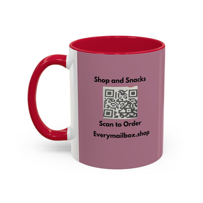 Shop & Snacks QR Code Coffee Mug | Custom Color 11oz & 15oz | Northeast Philly