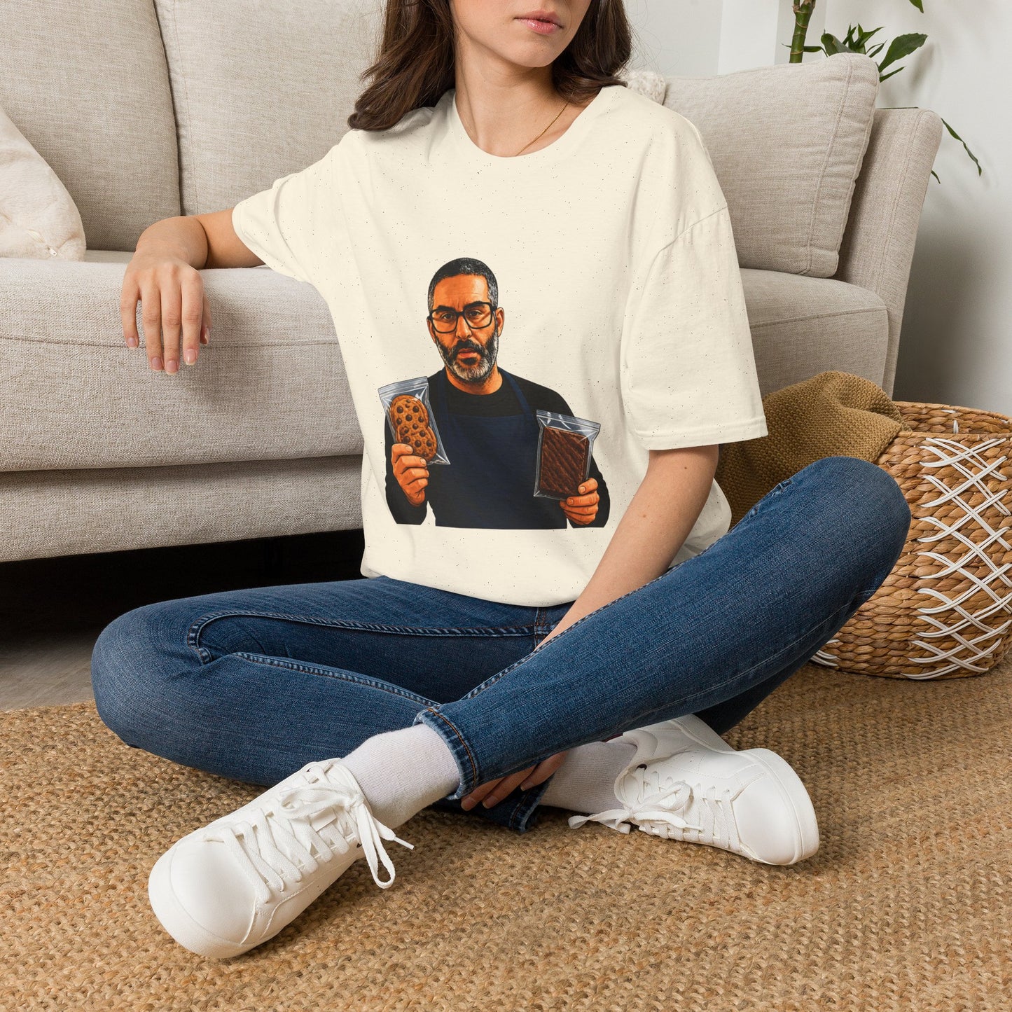Money Man Graphic T-Shirt – Bold Wallet Portrait Tee for Men