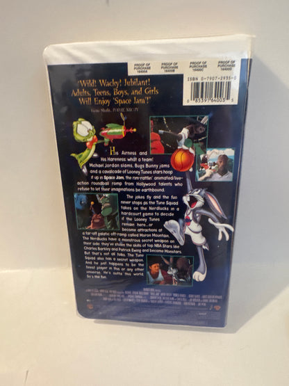 Space Jam 1996 Michael Jordan Looney Tunes VHS Tape