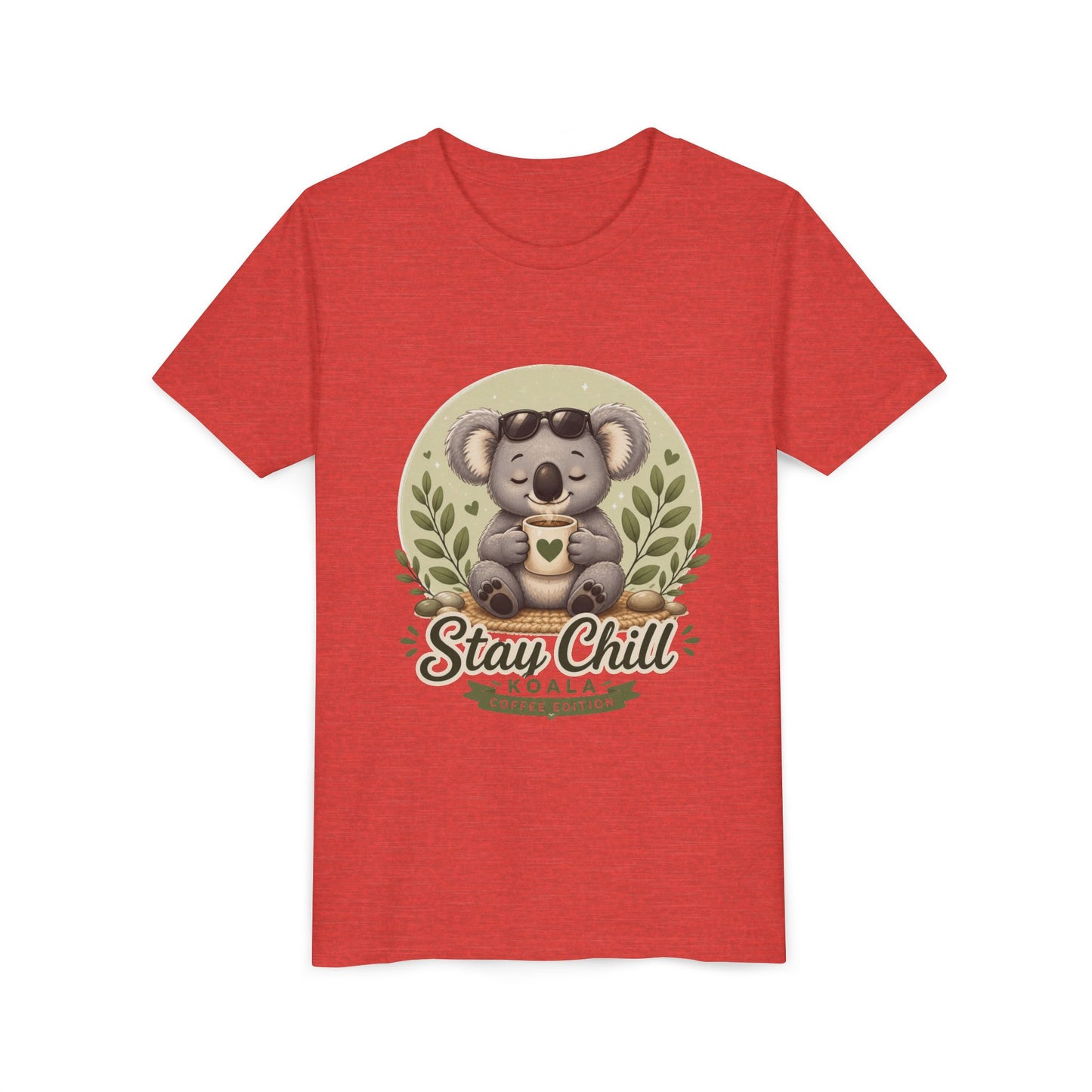 Stay Chill Koala Youth T-Shirt | Cute Kids Graphic Tee | Funny Animal Shirt for Boys Girls | Soft Children's Tee S–XL