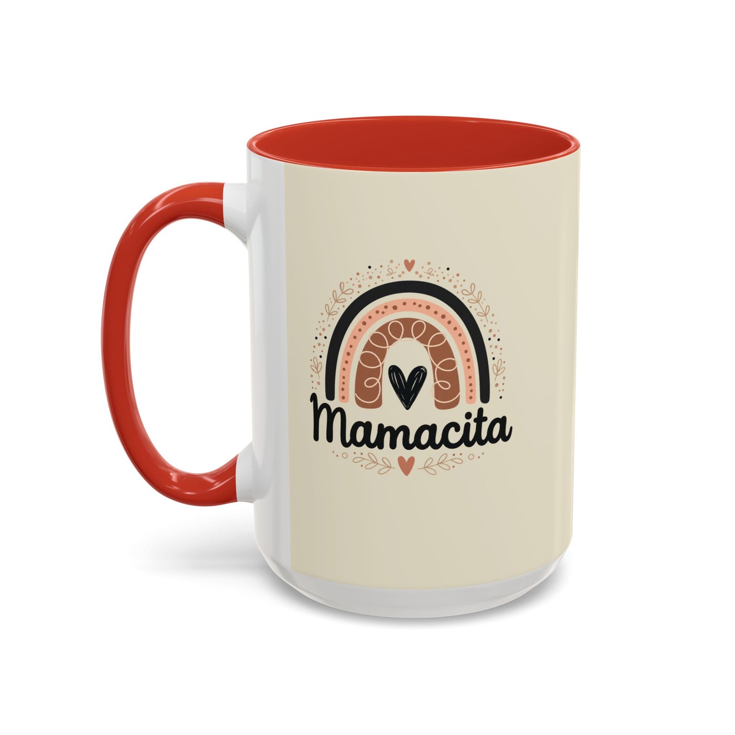 Mamacita Coffee Mug | Pink Rainbow Heart Accent Mug