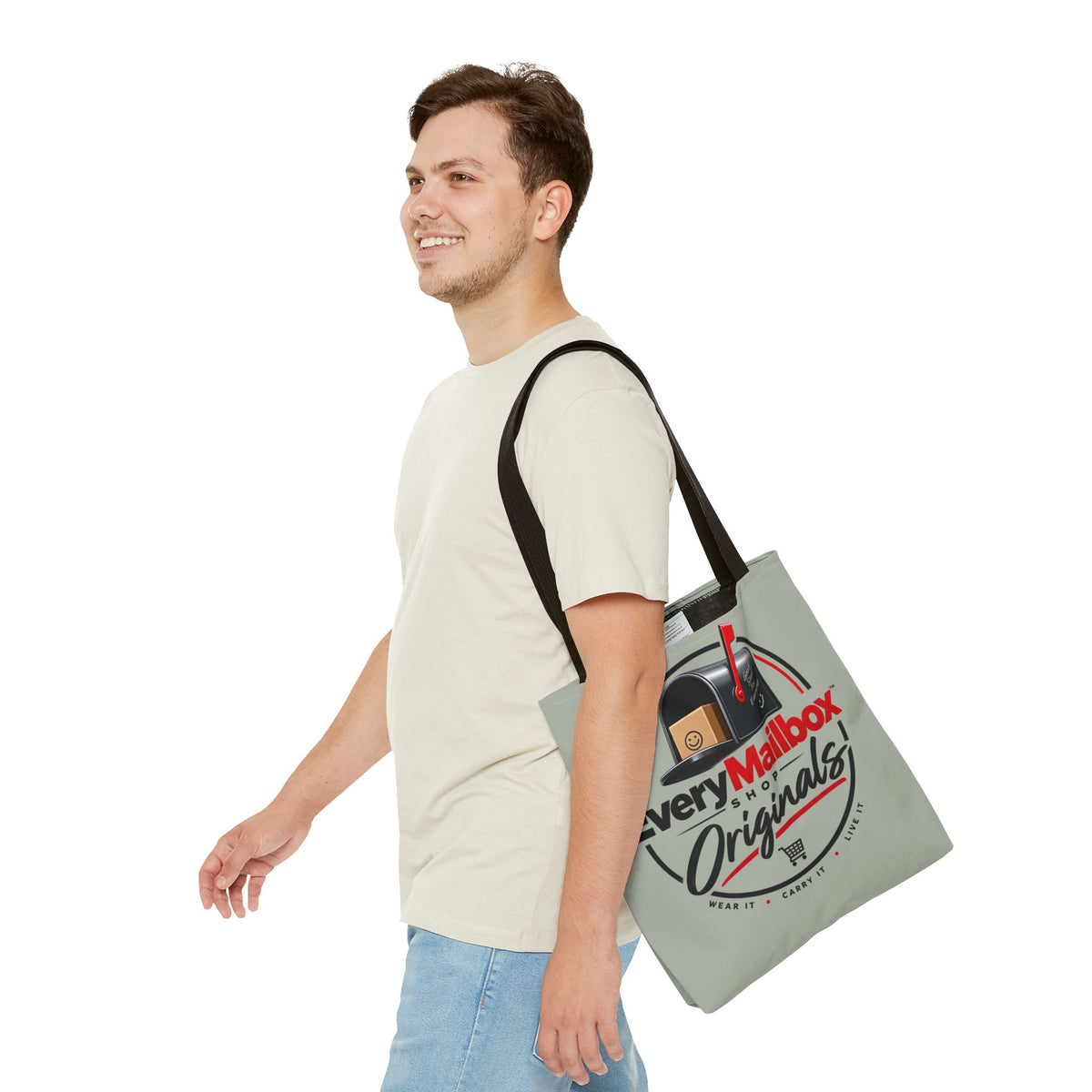 EveryMailbox Originals Logo Tote Bag – Mail Carrier & Delivery Enthusiast Canvas Tote