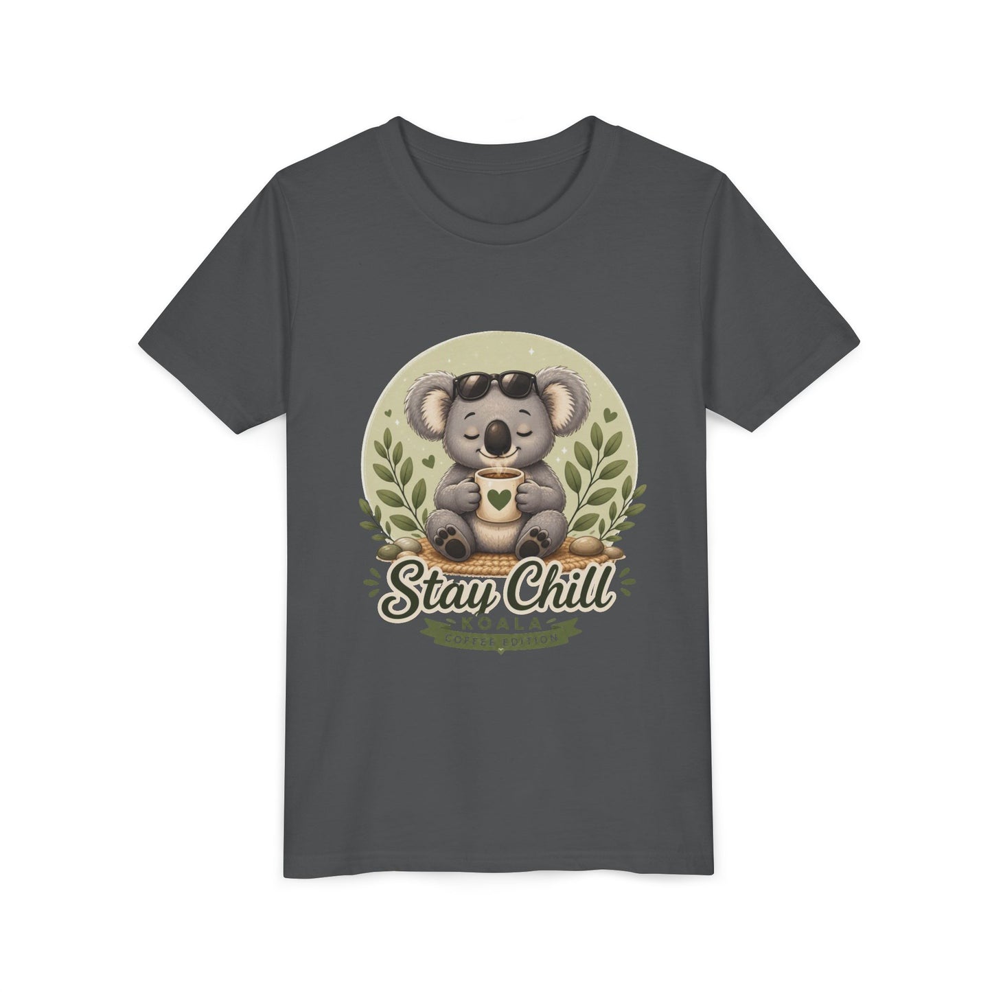 Stay Chill Koala Youth T-Shirt | Cute Kids Graphic Tee | Funny Animal Shirt for Boys Girls | Soft Children's Tee S–XL