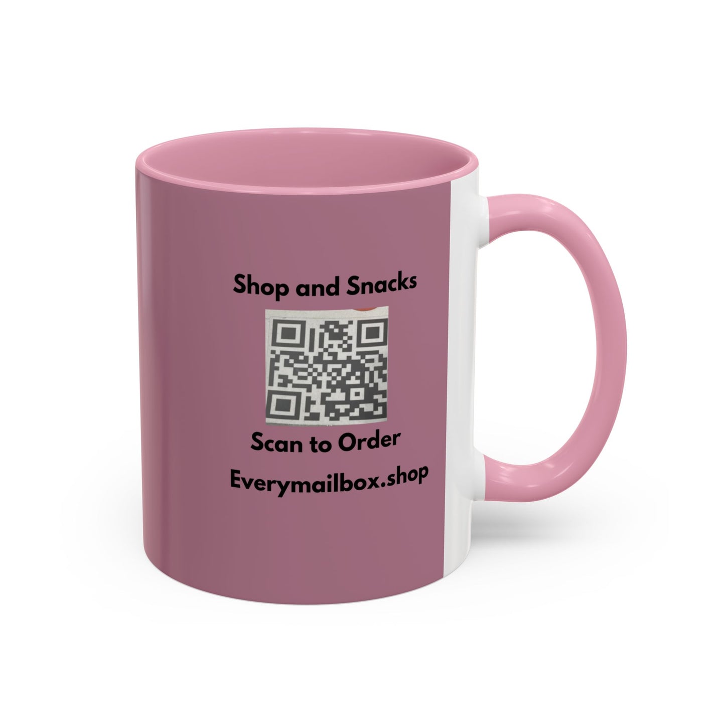 Shop & Snacks QR Code Coffee Mug | Custom Color 11oz & 15oz | Northeast Philly