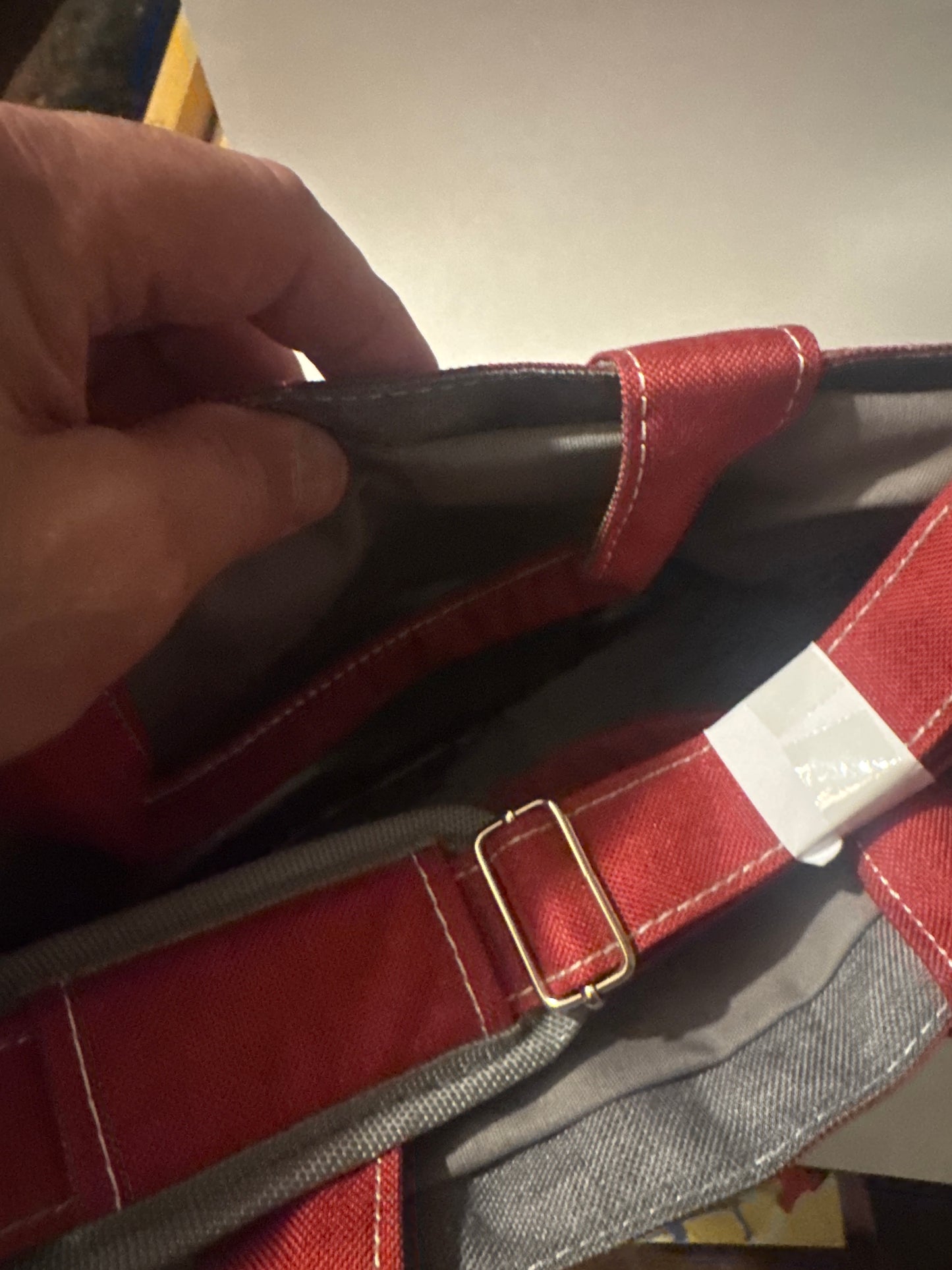 Lock & Lock Red Insulated Lunch Tote Bag with Sturdy Handles