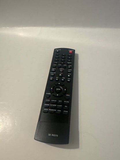 Toshiba SE-R0375 Remote for SD Series DVD Players