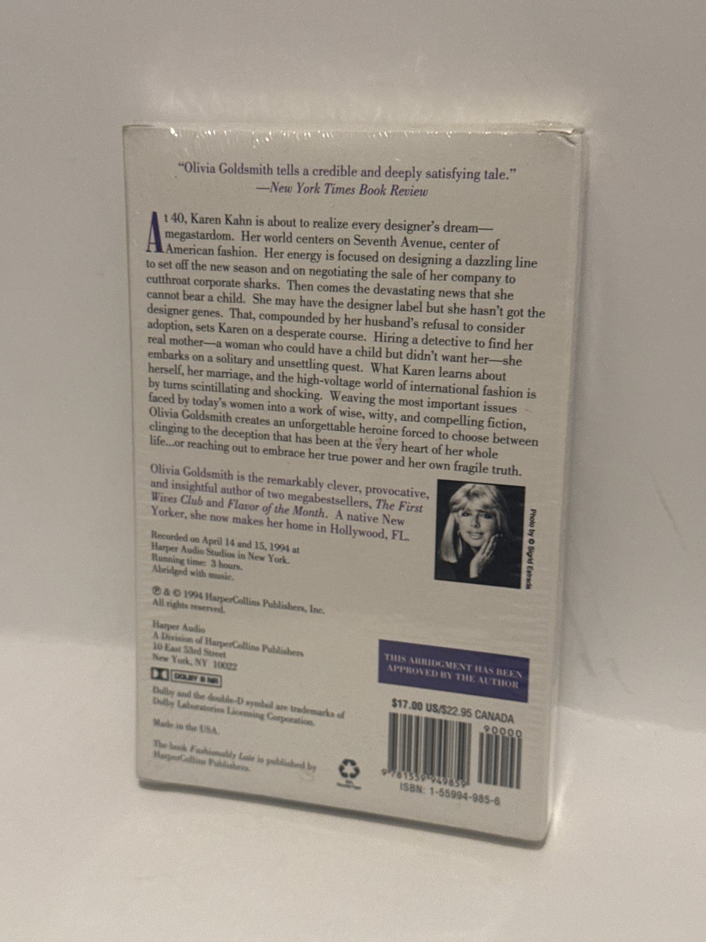 Fashionably Late Audiobook by Olivia Goldsmith