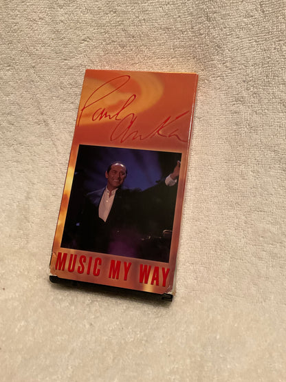 Paul Anka VHS tape, “MUSIC MY WAY