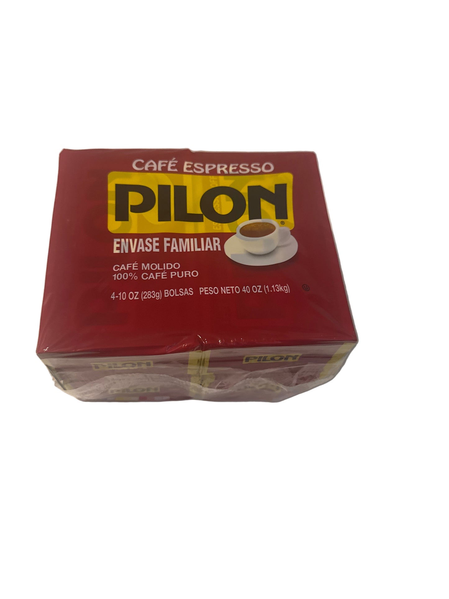 Café Pilon Espresso Coffee 10oz brick pack with bold Latin roast label