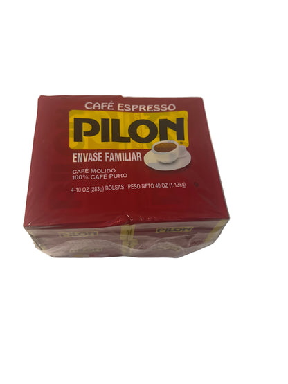 Café Pilon Espresso Coffee 10oz brick pack with bold Latin roast label