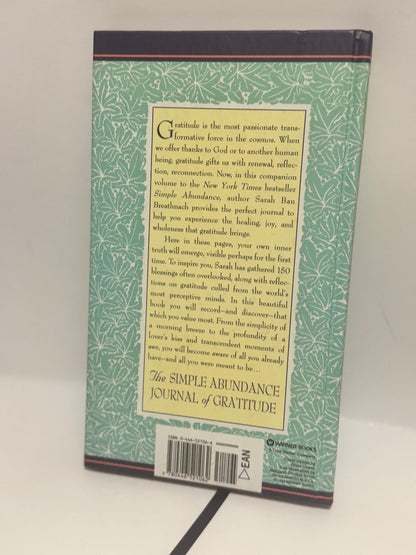 Simple Abundance Journal of Gratitude by Sarah Ban Breathnach