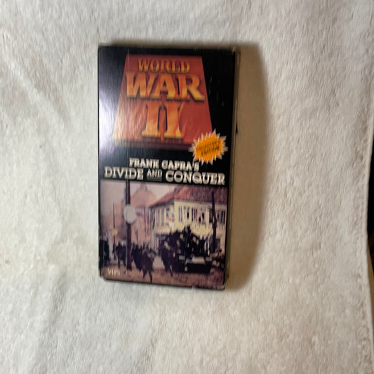 WWII Documentary VHS - Frank Capra's Divide and Conquer