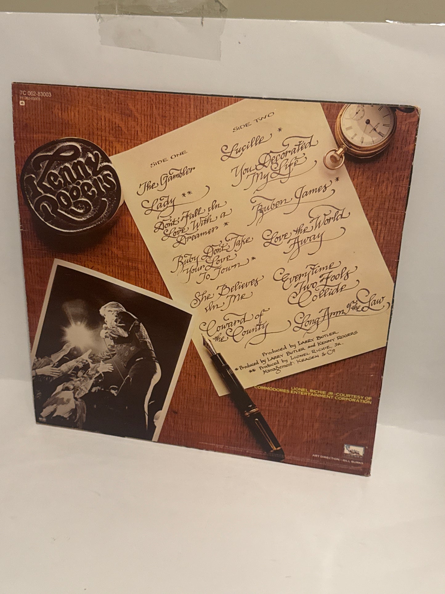 Kenny Rogers Greatest Hits Vinyl LP (1980) Liberty LOO-1072 VG+ Classic Album