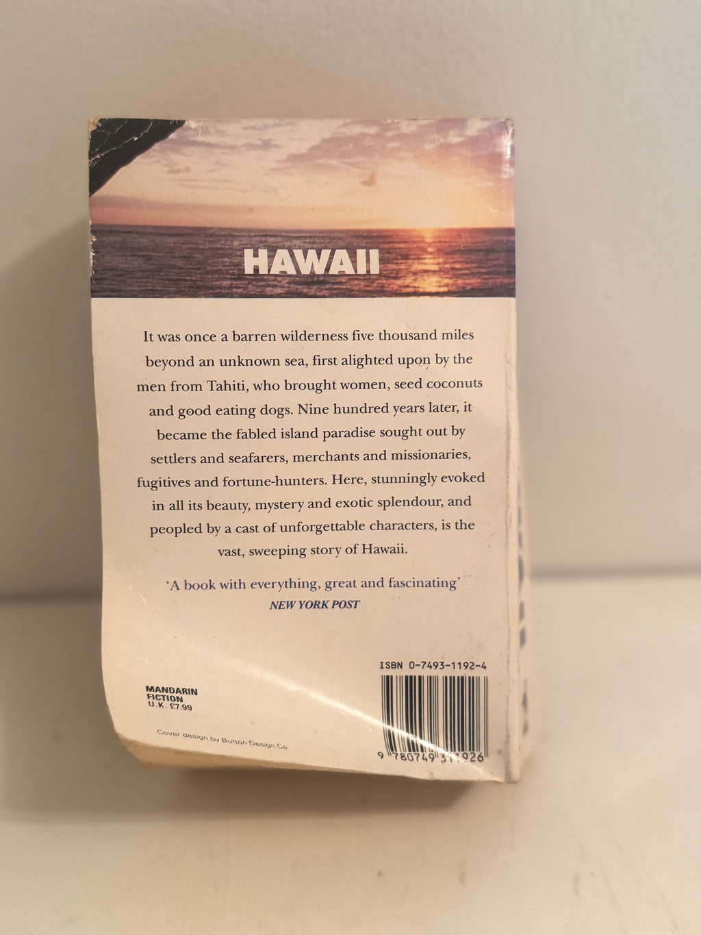 Hawaii by James A Michener