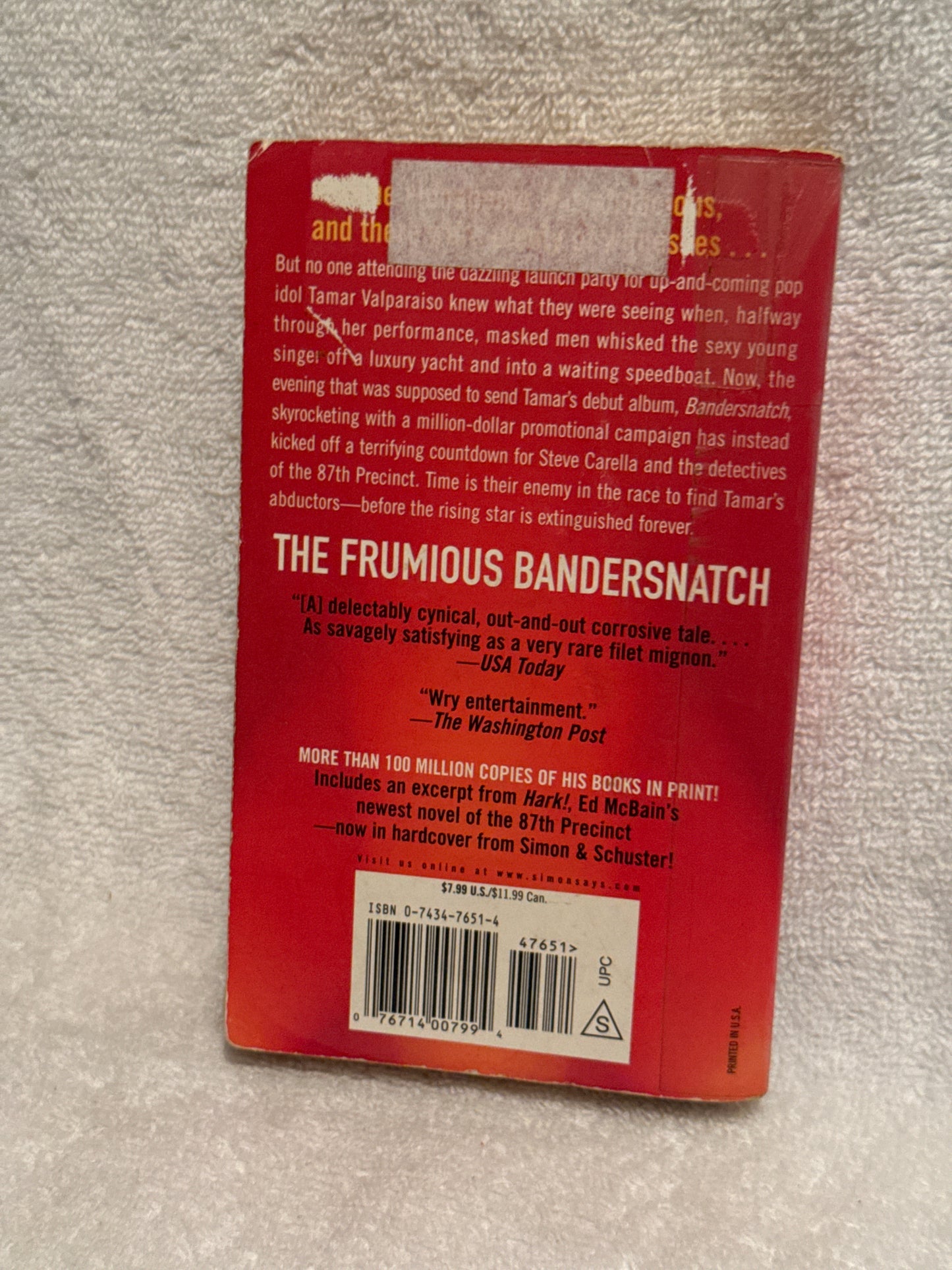 Ed McBain’s Thriller ‘The Frumious Bandersnatch