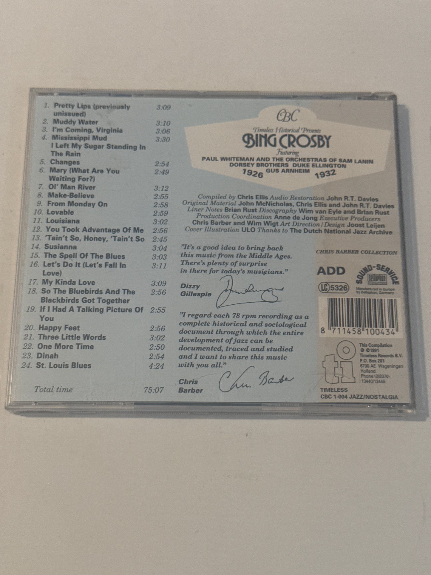 Bing Crosby – First Commercial Recordings 1926–1932 CD