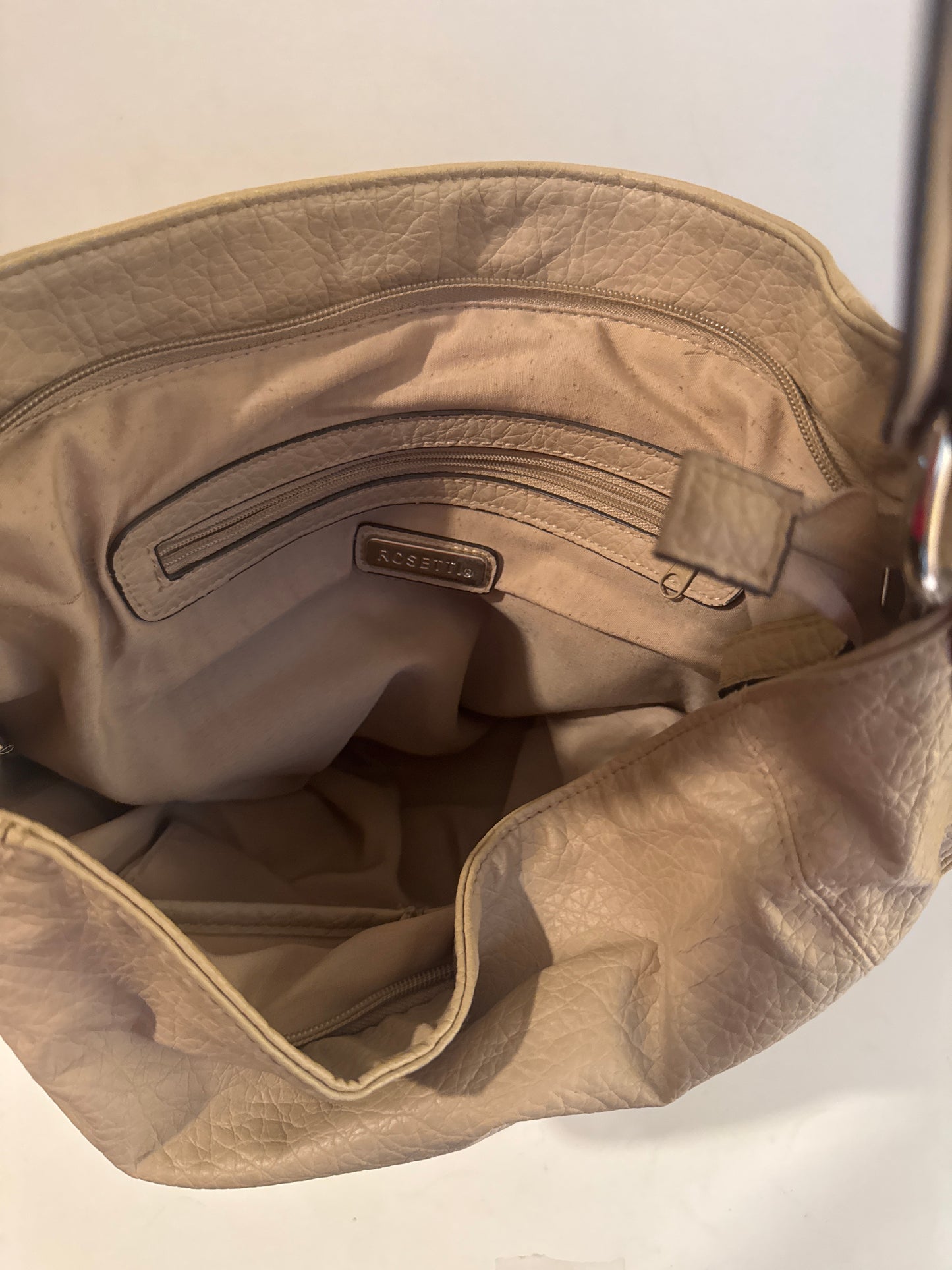 Rosetti Beige Leather Handbag – Upgrade Your Everyday Look