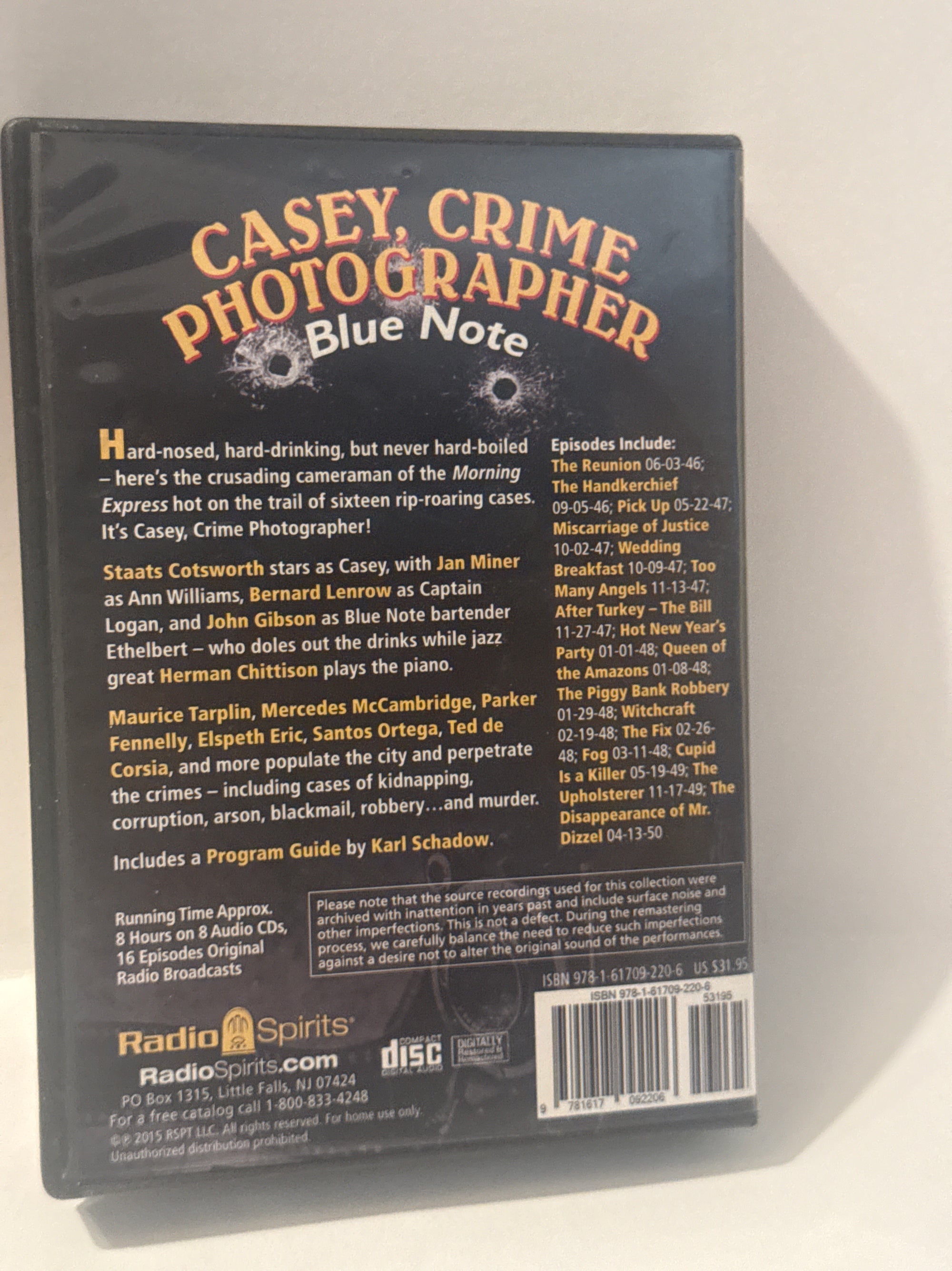 Casey, Crime Photographer: Blue Note (Old Time Radio) [Audio CD] Original Radio Broadcast