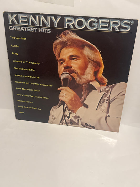 Kenny Rogers Greatest Hits Vinyl LP (1980) Liberty LOO-1072 VG+ Classic Album