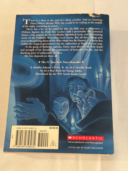 Harry Potter Order of the Phoenix J.K. Rowling Paperback Book 5 Scholastic