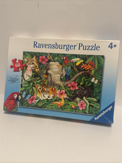 Ravensburger 60-Piece Jungle Animal Puzzle for Kids Ages 4+