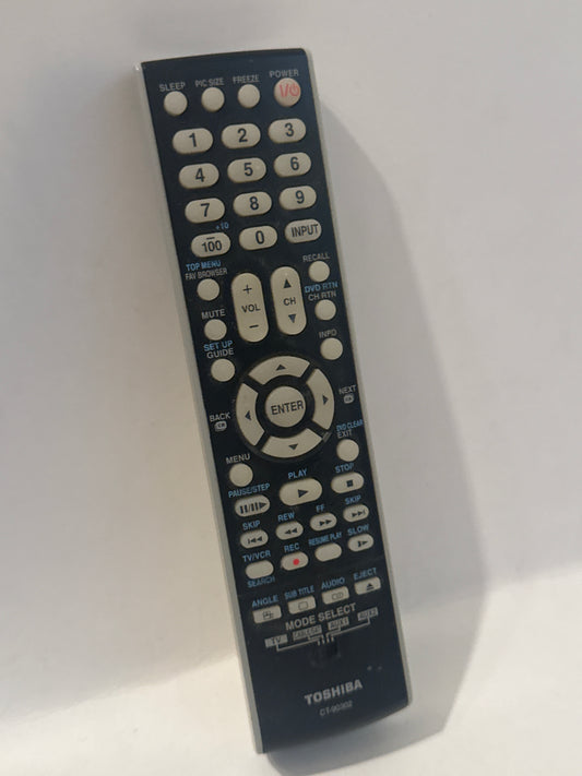 Toshiba CT-90302 Remote Control for TV & DVD Players