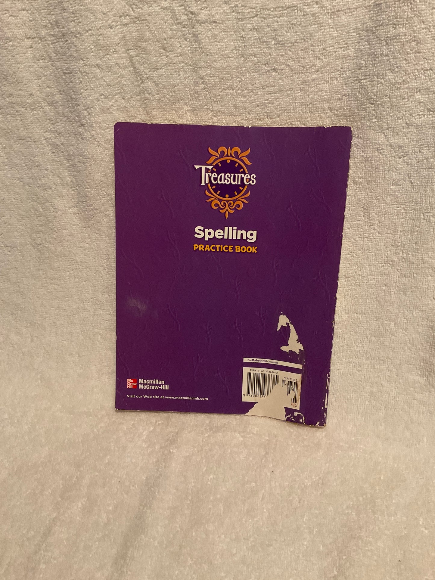 Treasures: Grade 5 Spelling Practice Book by Macmillan/McGraw-Hill