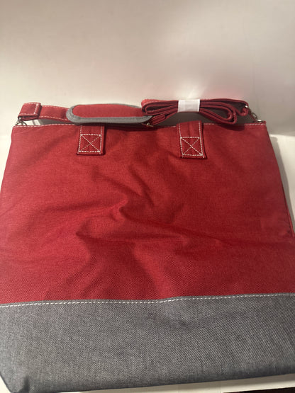 Lock & Lock Red Insulated Lunch Tote Bag with Sturdy Handles
