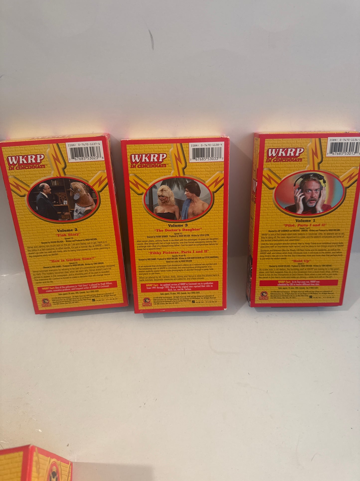 WKRP in Cincinnati Lot – 3 Tape Vintage Set vhs