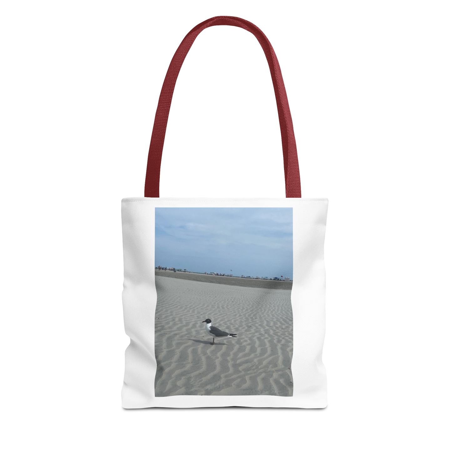 Seagull Beach Photo Tote Bag — Coastal Canvas Tote