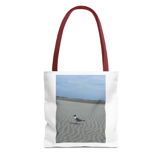 Seagull Beach Photo Tote Bag — Coastal Canvas Tote