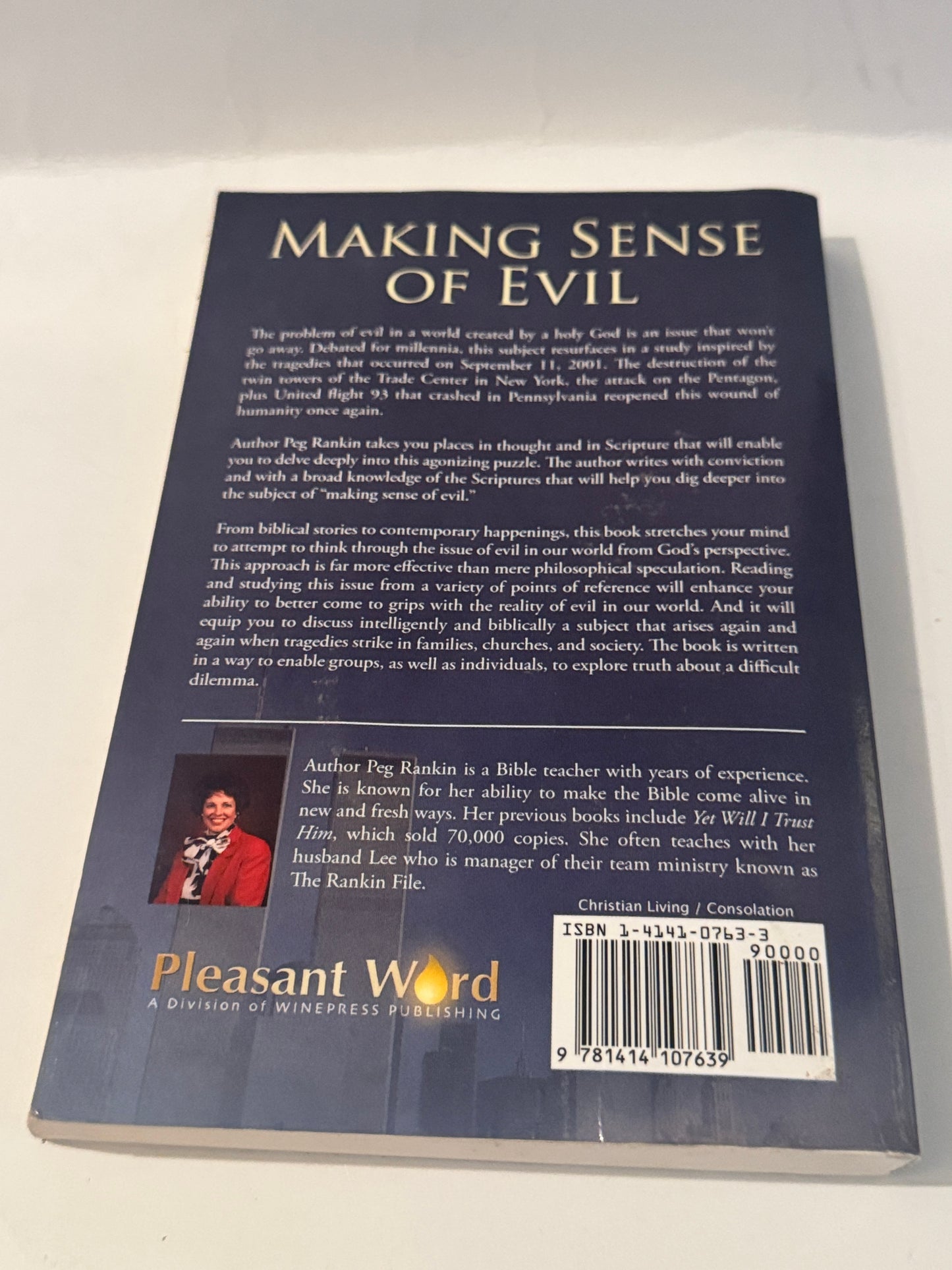Peg Rankin’s 9/11-inspired book ‘Making Sense of Evil’ – emotional eyewitness account from New York City.