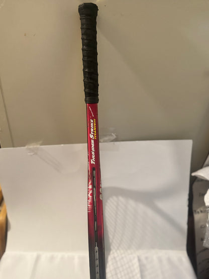 Prince Tennis Racket – Pre-Strung Red Frame with Black Grip