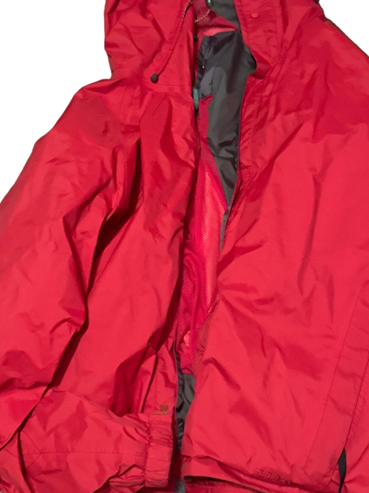 L.L. Bean Men’s Hooded Jacket – Red/Gray – XXL Regular