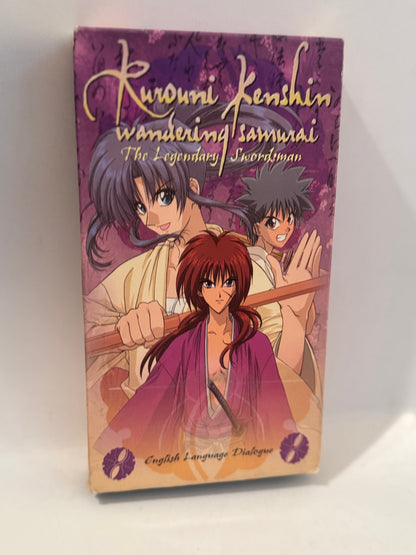 Rurouni Kenshin VHS – Dubbed – Retro Samurai Anime